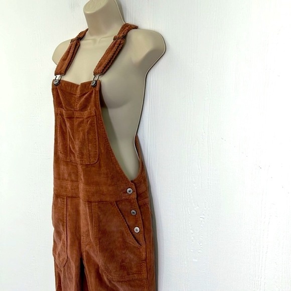 American Eagle - NWT Pink Corduroy Adjustable Straps With Pockets Overalls XS - Picture 7 of 14